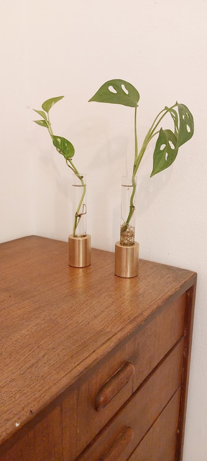 Pure Brass vases and candle holders (pair)
